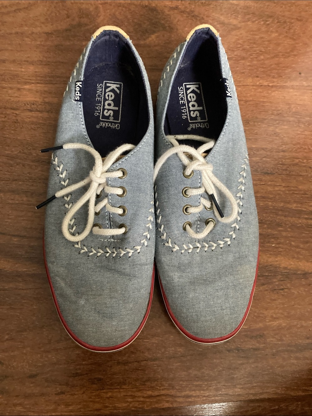 Keds Baseball Print Sneakers Sz 7